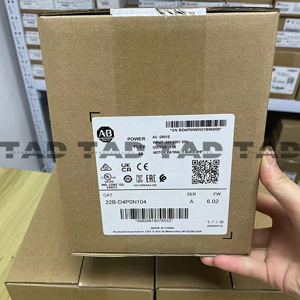 Allen-Bradley 22B-D4PON104 PowerFlex 525 1.5kW (2Hp) AC Drive