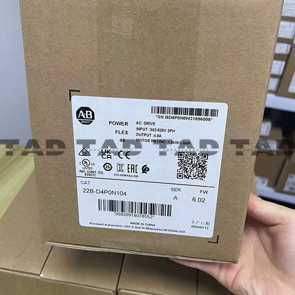 Allen-Bradley 22B-D4PON104 PowerFlex 525 1.5kW (2Hp) AC Drive