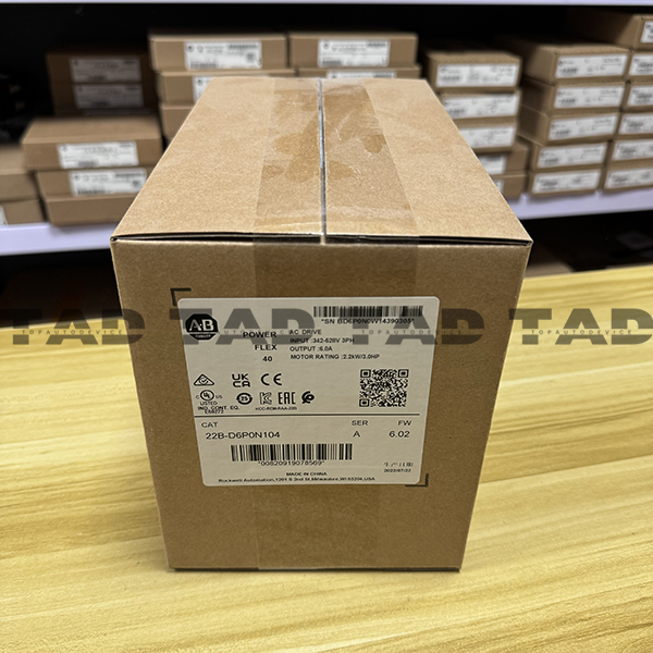Allen-Bradley 22B-D6P0N104 PowerFlex 40- 2.2 kW (3 HP) AC Drive