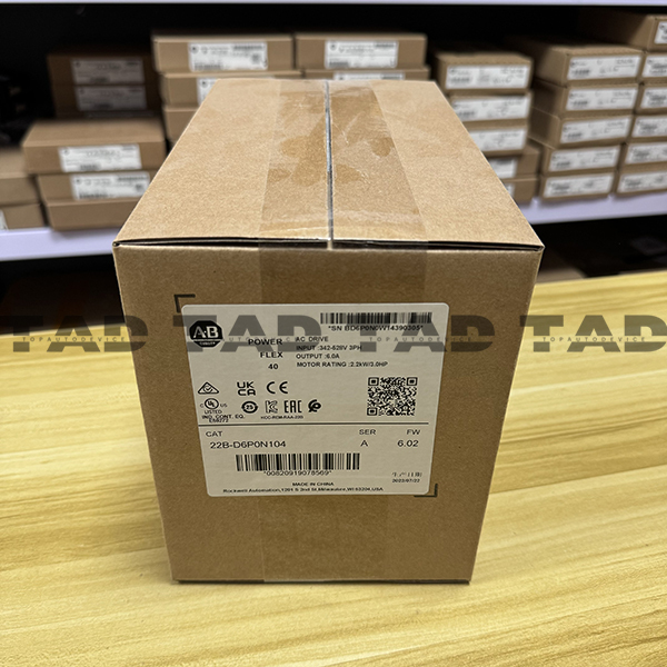 Allen-Bradley 22B-D6P0N104 PowerFlex 40- 2.2 kW (3 HP) AC Drive