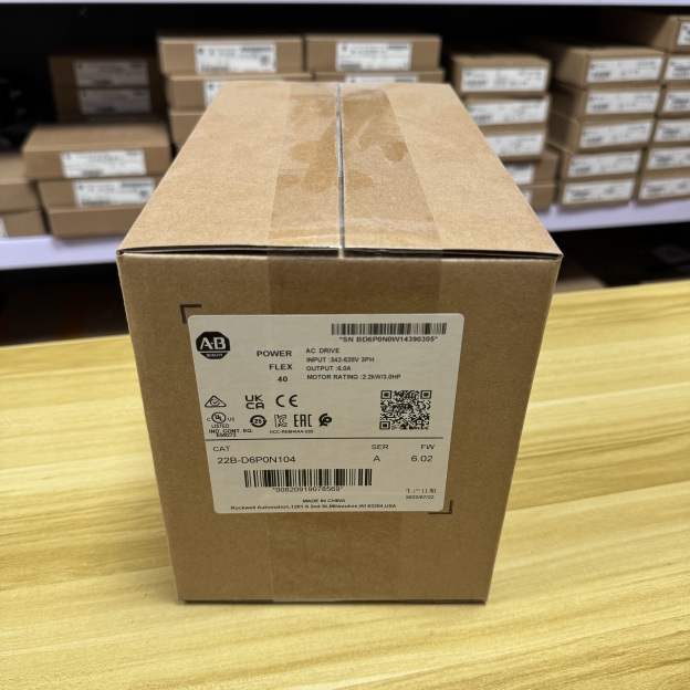 Allen-Bradley 22B-D6P0N104 PowerFlex 40- 2.2 kW (3 HP) AC Drive