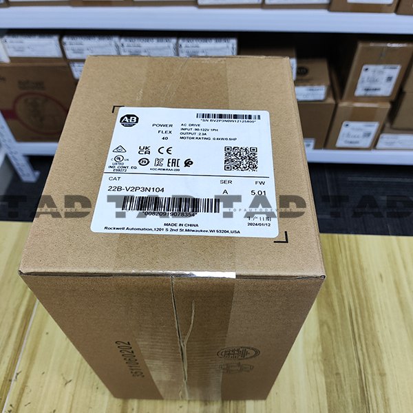 Allen-Bradley 22B-V2P3N104 PowerFlex 40- 0.4 kW (0.5 HP) AC Drive