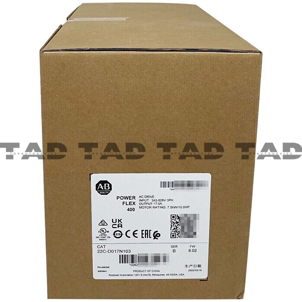 Allen-Bradley 22C-D017N103 PowerFlex 400- 7.5 kW (10 HP) AC Drive