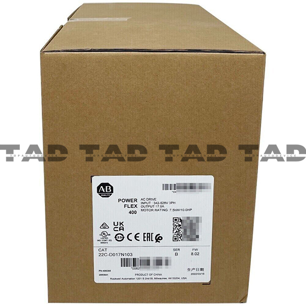 Allen-Bradley 22C-D017N103 PowerFlex 400- 7.5 kW (10 HP) AC Drive