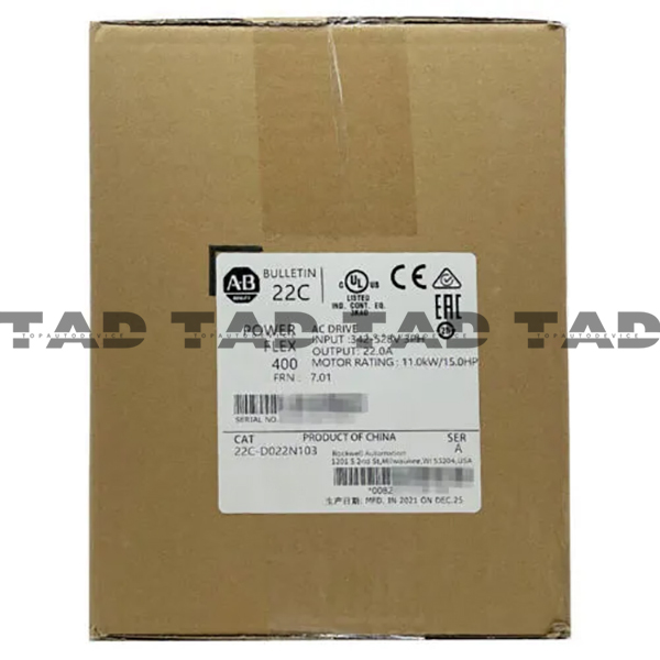 Allen-Bradley 22C-D022N103 PowerFlex 400- 11 kW (15 HP) AC Drive