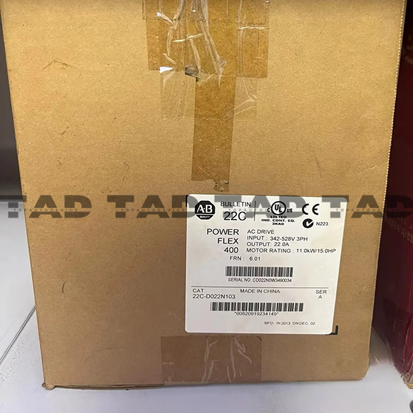 Allen-Bradley 22C-D022N103 PowerFlex 400- 11 kW (15 HP) AC Drive