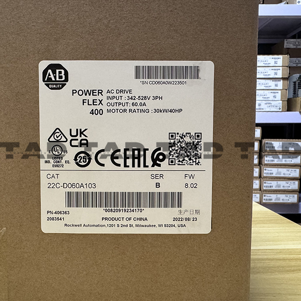 Allen-Bradley 22C-D060A103 PowerFlex 400- 30 kW (40 HP) AC Drive
