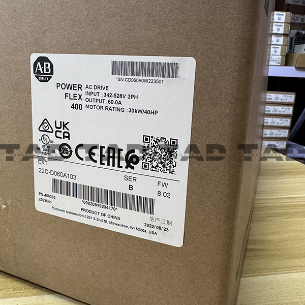 Allen-Bradley 22C-D060A103 PowerFlex 400- 30 kW (40 HP) AC Drive