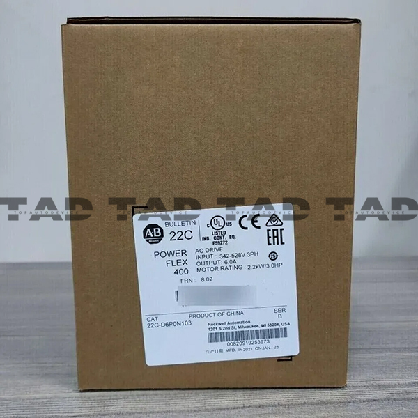 Allen-Bradley 22C-D6P0N103 PowerFlex 400- 2.2 kW (3 HP) AC Drive