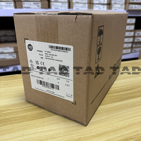 Allen-Bradley 22D-D1P4N104 PowerFlex 40P- 0.4 kW (0.5 HP) AC Drive