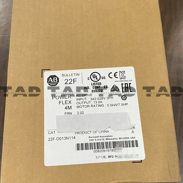 Allen-Bradley 22F-D013N114 PowerFlex 4M- 5.5 kW (7.5 HP) AC Drive