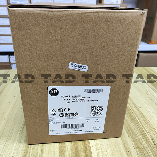 Allen-Bradley 22F-D018N114 PowerFlex 4M- 7.5 kW (10 HP) AC Drive