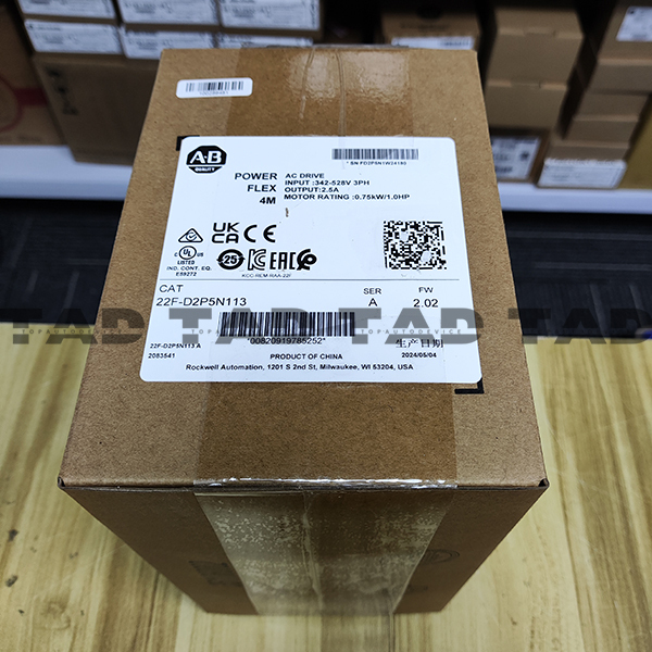 Allen-Bradley 22F-D2P5N113 PowerFlex 4M- 0.75 kW (1 HP) AC Drive