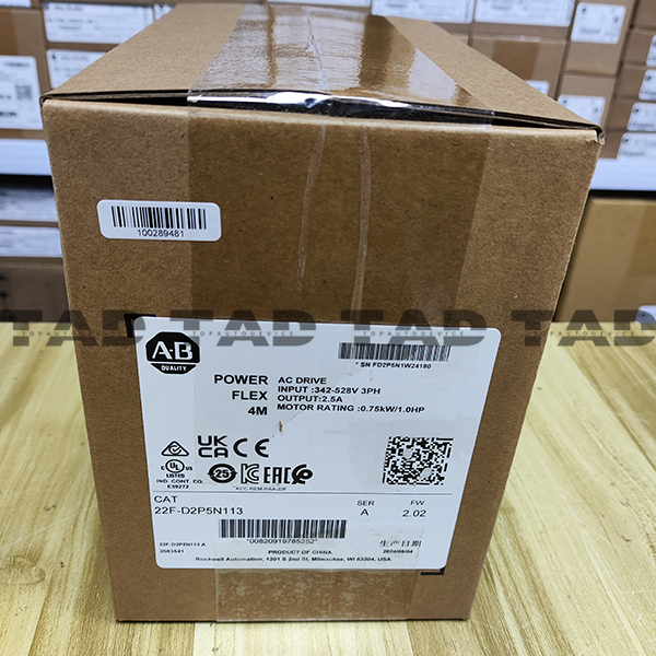 Allen-Bradley 22F-D2P5N113 PowerFlex 4M- 0.75 kW (1 HP) AC Drive