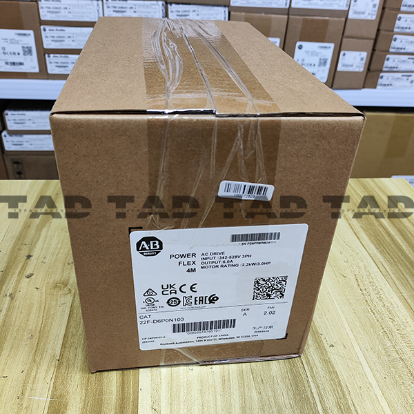 Allen-Bradley 22F-D6P0N103 PowerFlex 4M-2.2 kW (3 HP) AC Drive