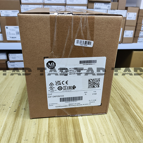 Allen-Bradley 22F-D6P0N103 PowerFlex 4M-2.2 kW (3 HP) AC Drive