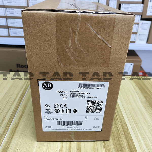 Allen-Bradley 25A-B8P0N104 PowerFlex 523 1.5kW (2Hp) AC Drive