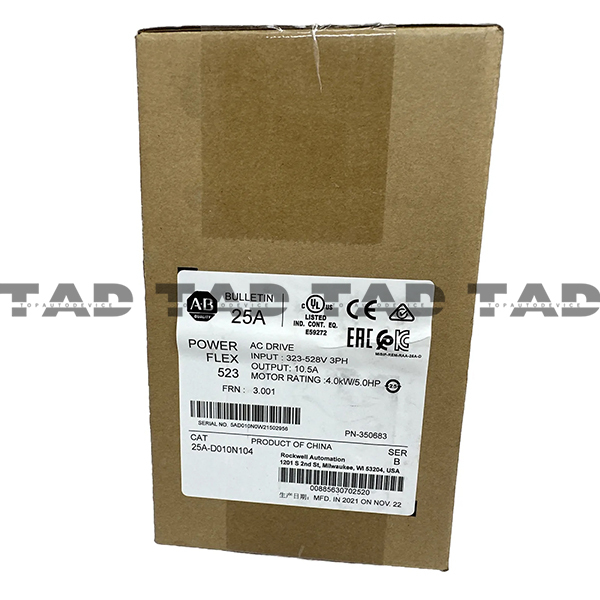 Allen-Bradley 25A-D010N104 PowerFlex 523 4kW (5Hp) AC Drive
