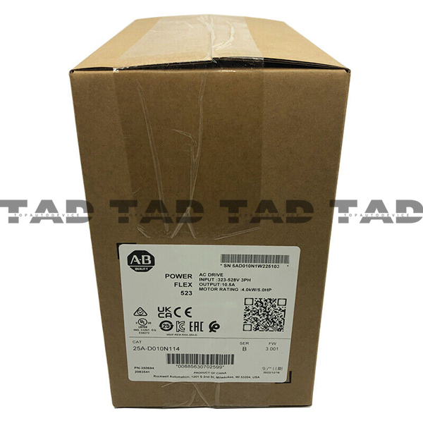 Allen-Bradley 25A-D010N114 PowerFlex 523 4kW (5Hp) AC Drive