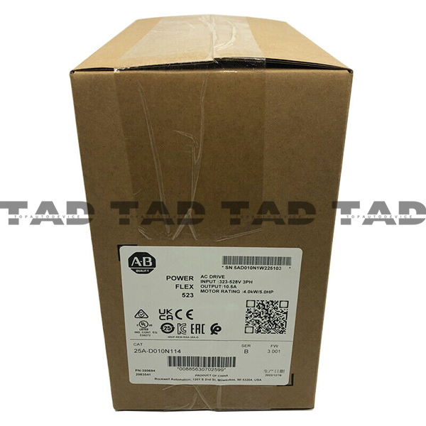 Allen-Bradley 25A-D010N114 PowerFlex 523 4kW (5Hp) AC Drive