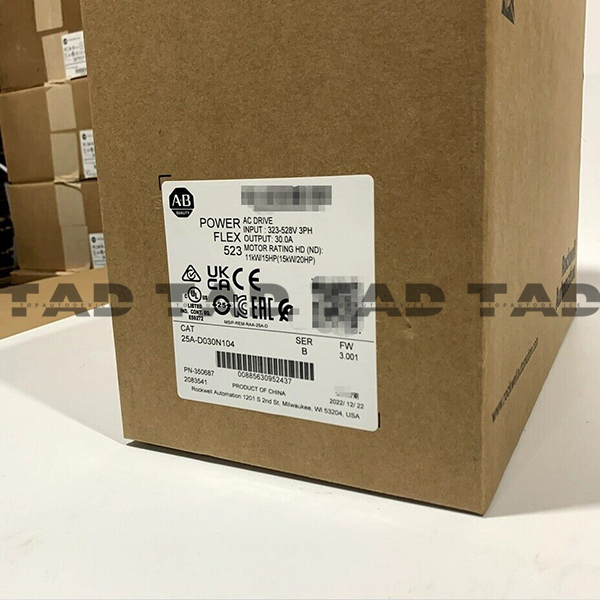 Allen-Bradley 25A-D030N104 PowerFlex 523 15kW (20Hp) AC Drive