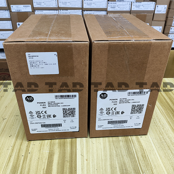 Allen-Bradley 25A-D6P0N104 Best Selling PowerFlex 523 2.2kW (3Hp) AC Drive