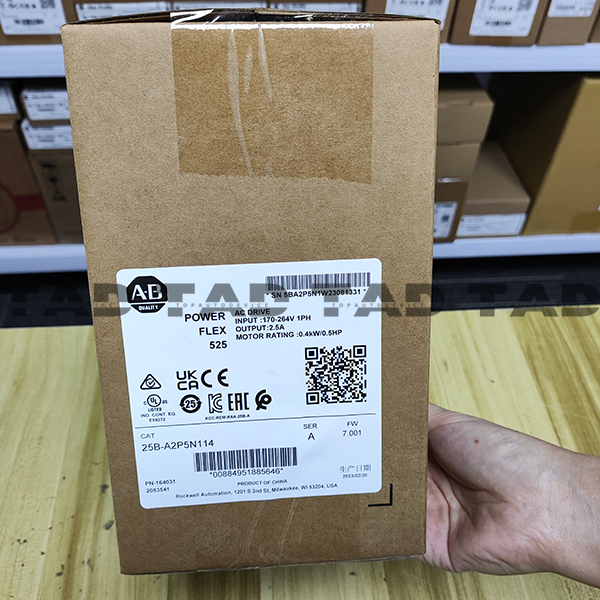 Allen-Bradley 25B-A2P5N114 PowerFlex 525 0.4kW (0.5Hp) AC Drive