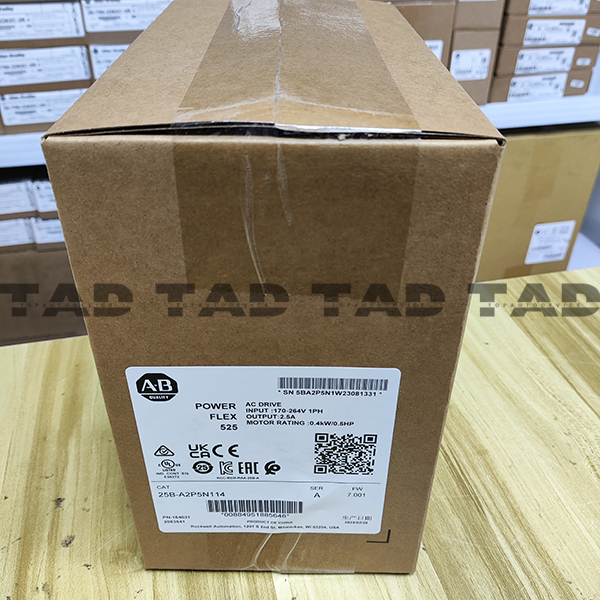 Allen-Bradley 25B-A2P5N114 PowerFlex 525 0.4kW (0.5Hp) AC Drive