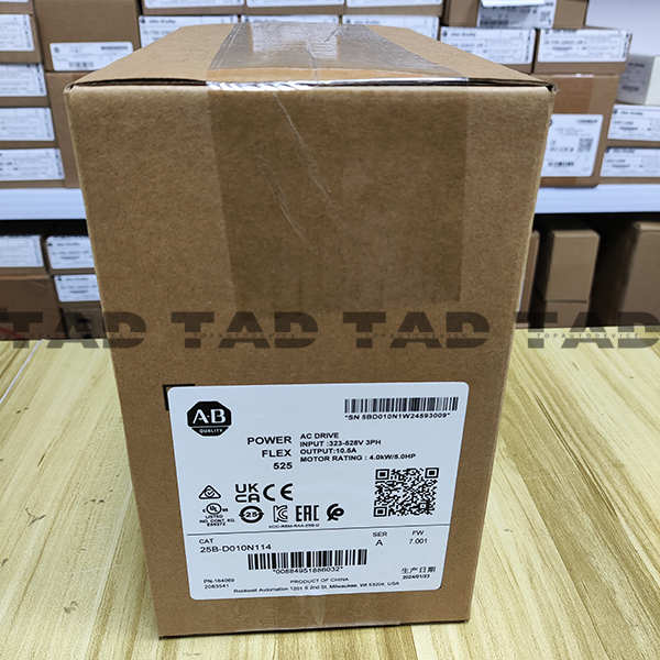 Allen-Bradley 25B-D010N114 PowerFlex 525 4kW (5Hp) AC Drive