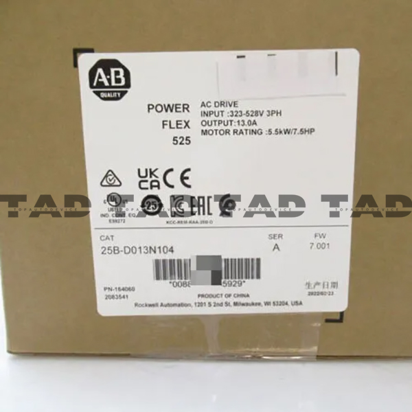 Allen-Bradley 25B-D013N104 PowerFlex 525 5.5kW (7.5Hp) AC Drive