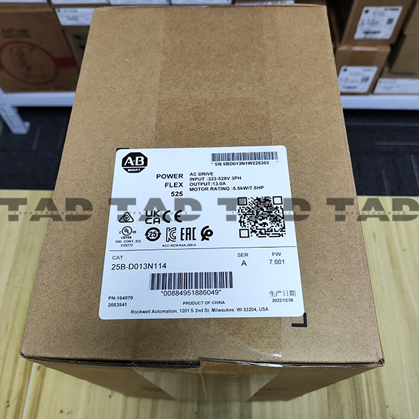 Allen-Bradley 25B-D013N114 PowerFlex 525 5.5kW (7.5Hp) AC Drive