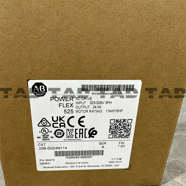 Allen-Bradley 25B-D024N114 PowerFlex 525 11kW (15Hp) AC Drive