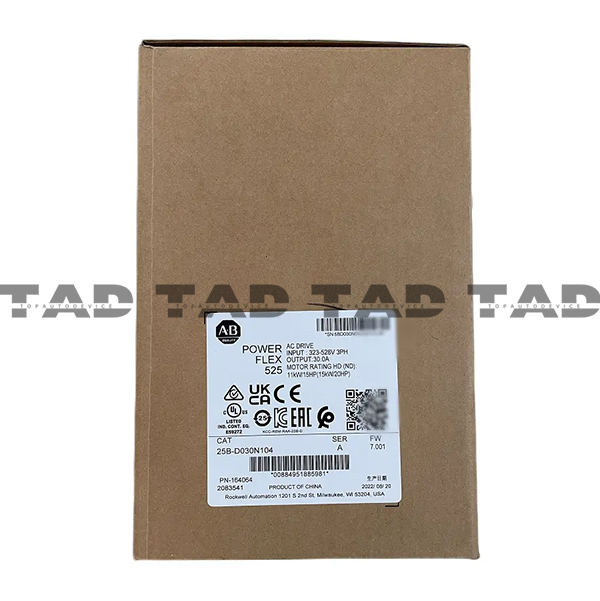 Allen-Bradley 25B-D030N104 PowerFlex 525 15kW (20Hp) AC Drive