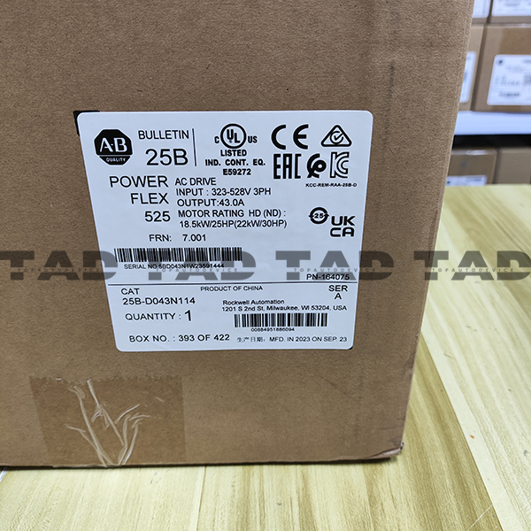 Allen-Bradley 25B-D043N114 PowerFlex 525 22kW (30Hp) AC Drive