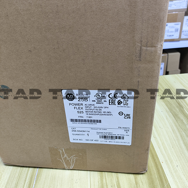 Allen-Bradley 25B-D043N114 PowerFlex 525 22kW (30Hp) AC Drive