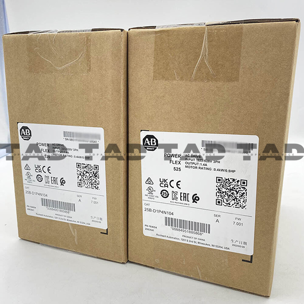 Allen-Bradley 25B-D1P4N104 PowerFlex 525 0.4kW (0.5Hp) AC Drive