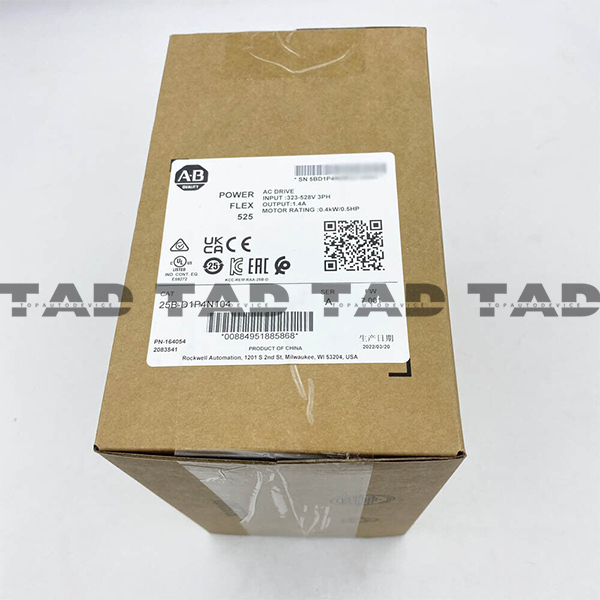 Allen-Bradley 25B-D1P4N104 PowerFlex 525 0.4kW (0.5Hp) AC Drive