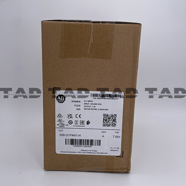 Allen-Bradley 25B-D1P4N114 PowerFlex 525 0.4kW (0.5Hp) AC Drive