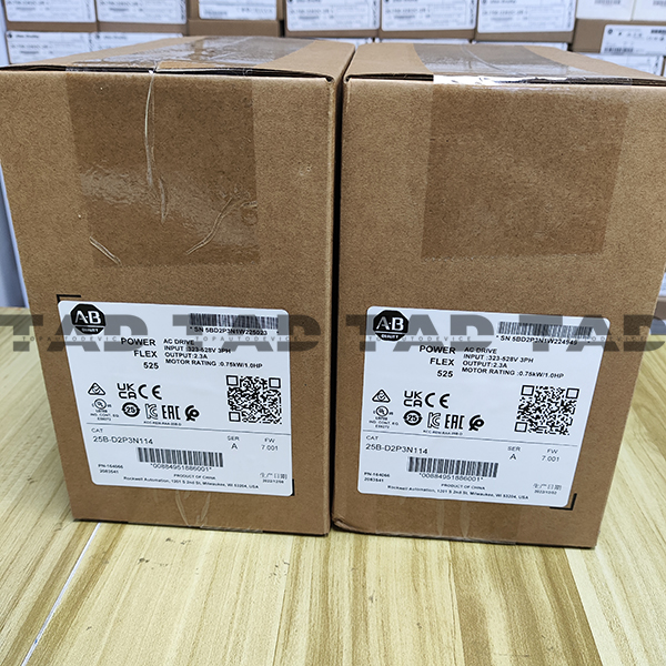 Allen-Bradley 25B-D2P3N114 PowerFlex 525 0.75kW (1Hp) AC Drive