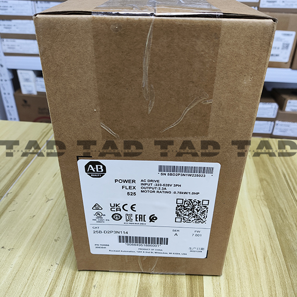 Allen-Bradley 25B-D2P3N114 PowerFlex 525 0.75kW (1Hp) AC Drive