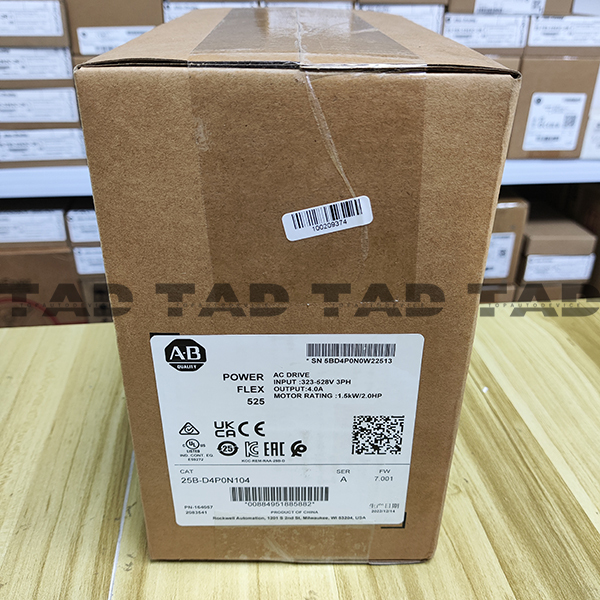 Allen-Bradley 25B-D4P0N104 PowerFlex 525 1.5kW (2Hp) AC Drive