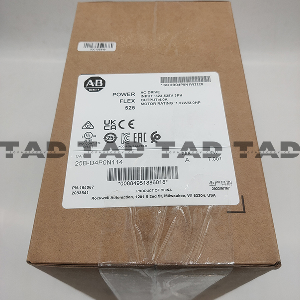 Allen-Bradley 25B-D4P0N114 PowerFlex 525 1.5kW (2Hp) AC Drive