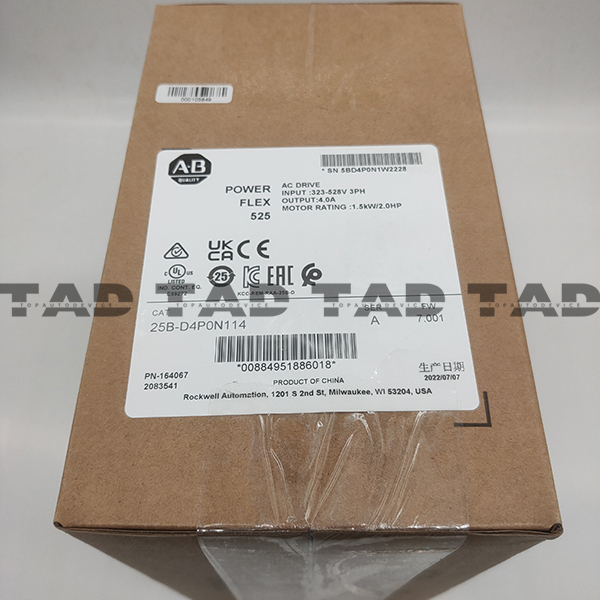 Allen-Bradley 25B-D4P0N114 PowerFlex 525 1.5kW (2Hp) AC Drive