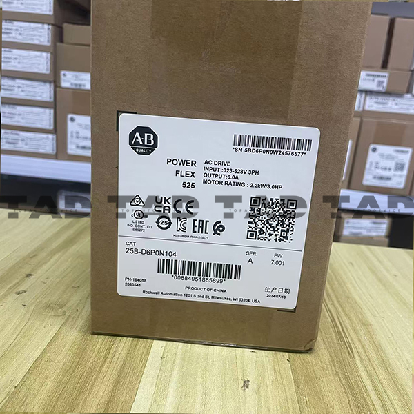 Allen-Bradley 25B-D6P0N104 PowerFlex 525 2.2kW (3Hp) AC Drive