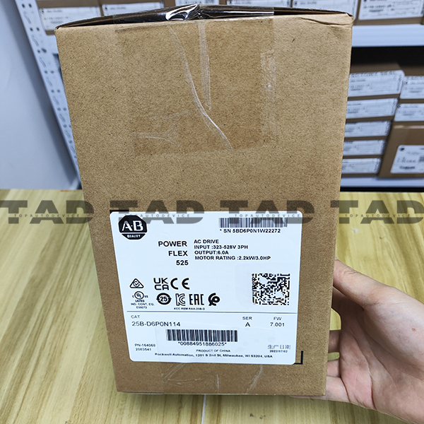 Allen-Bradley 25B-D6P0N114 PowerFlex 525 2.2kW (3Hp) AC Drive