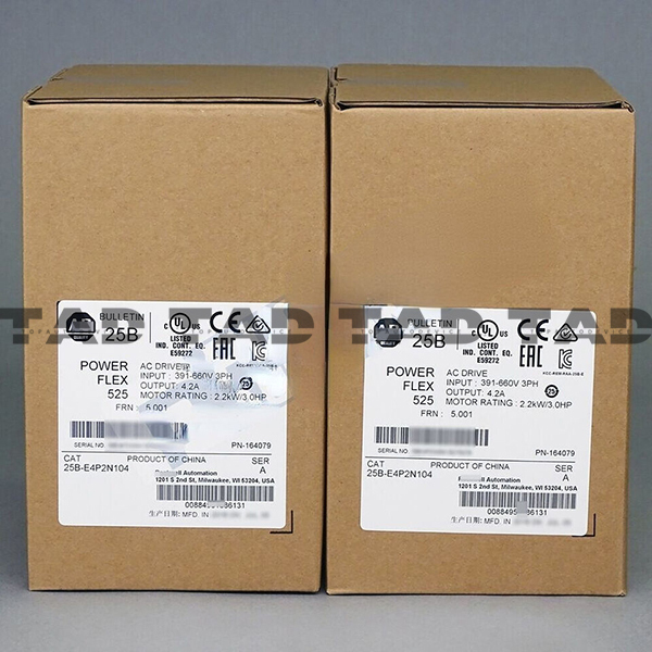 Allen-Bradley 25B-E4P2N104 PowerFlex 525 2.2kW (3Hp) AC Drive
