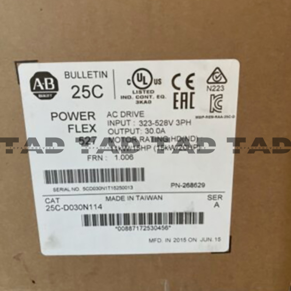 Allen-Bradley 25C-D030N114 PowerFlex 527 15kW / 20Hp AC Drive