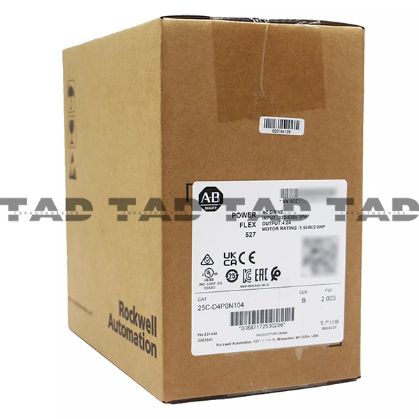 Allen-Bradley 25C-D4P0N104 PowerFlex 527 1.5kW / 2Hp AC Drive