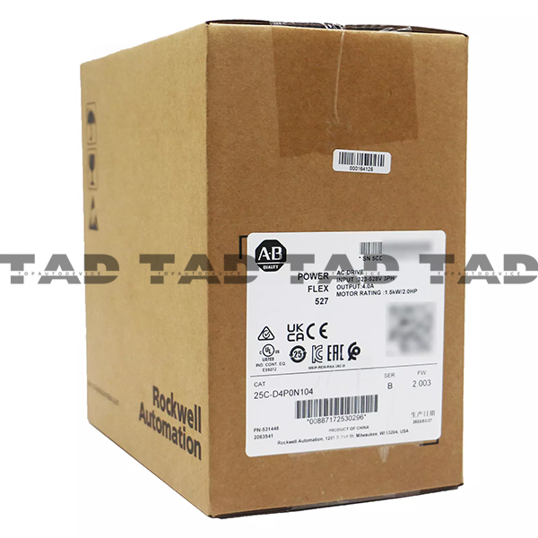 Allen-Bradley 25C-D4P0N104 PowerFlex 527 1.5kW / 2Hp AC Drive