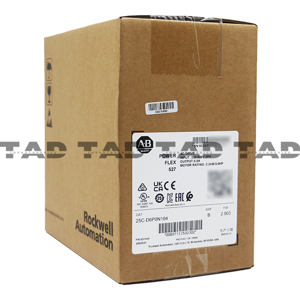 Allen-Bradley 25C-D6P0N104 PowerFlex 527 2.2kW / 3Hp AC Drive